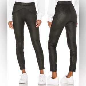 Free People midnight vegan suede skinny pant S